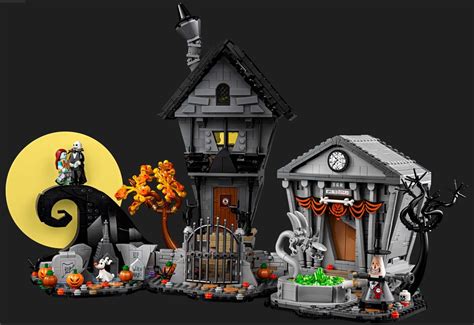 nightmare before christmas village lego set